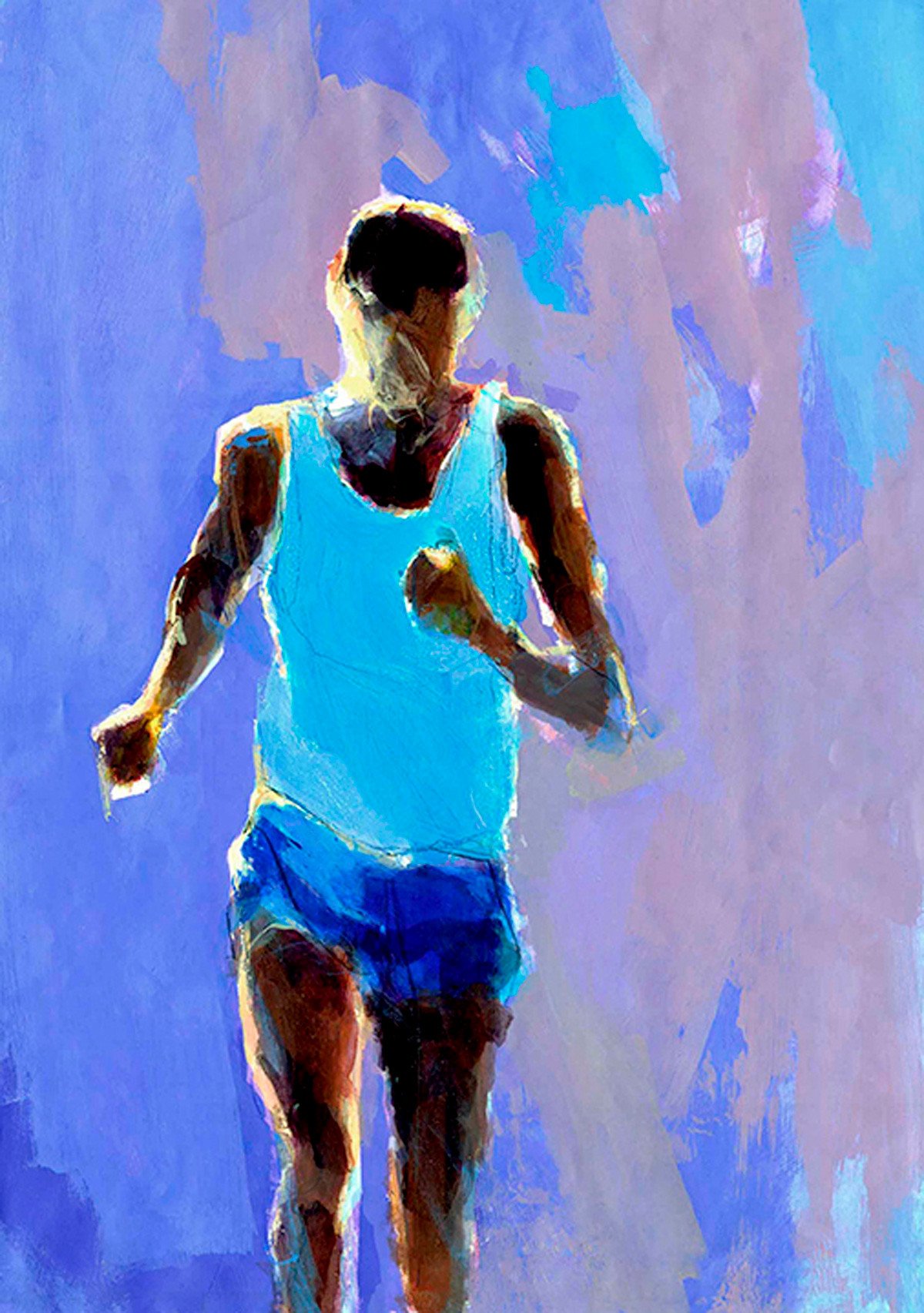 1200x1705 Spirit Of Sports - Runner Painting