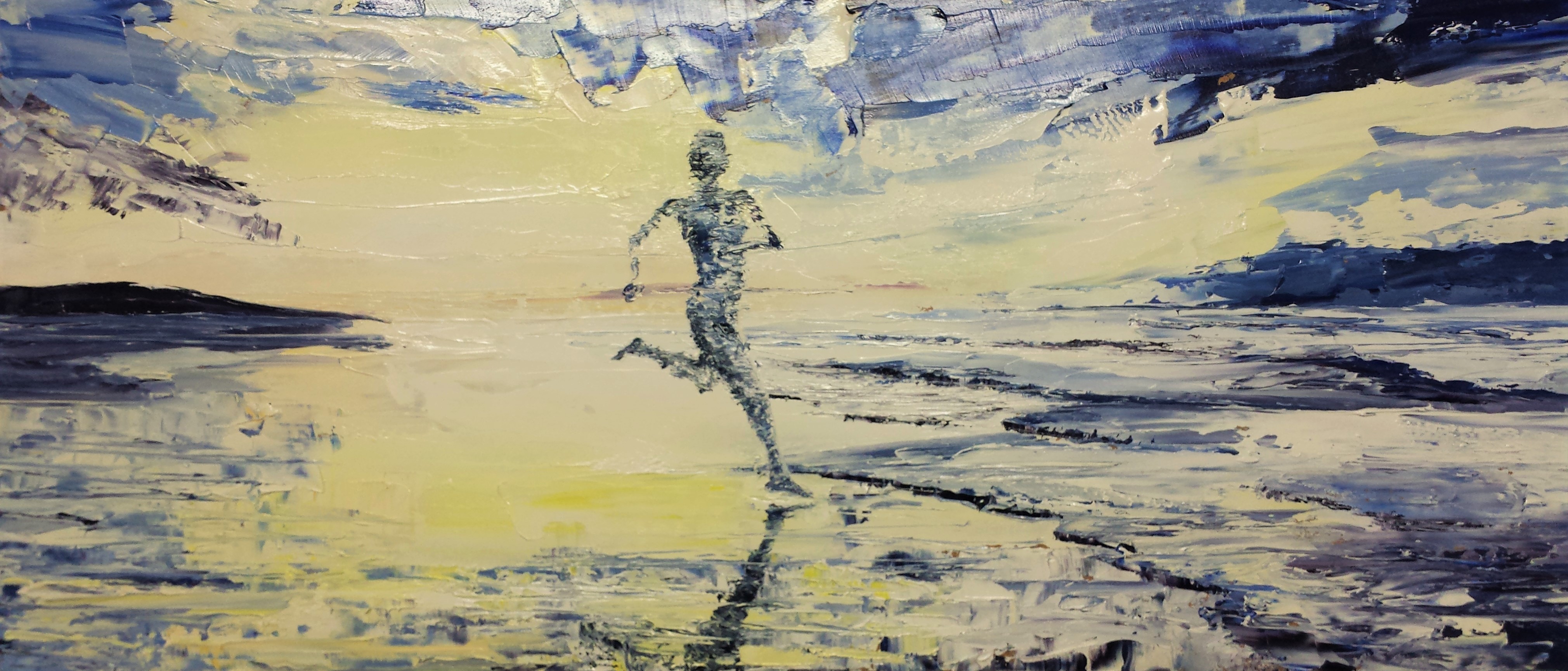 4041x1729 The Light Beach Runner 70x28cm Tina Reed Artist - Runner Painting