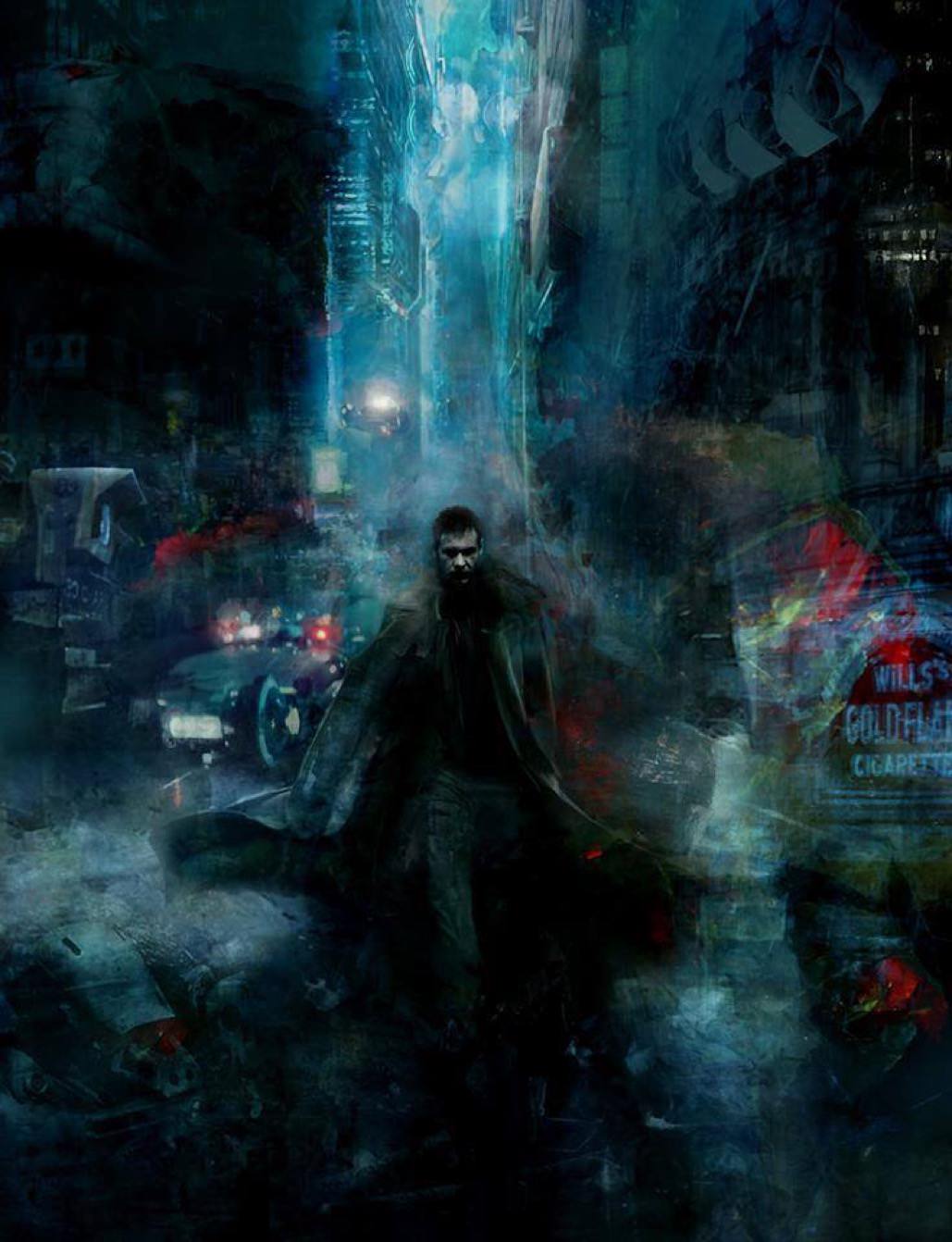 1029x1342 This Is A Beautiful Blade Runner Painting By Artist Christopher - Runner Painting