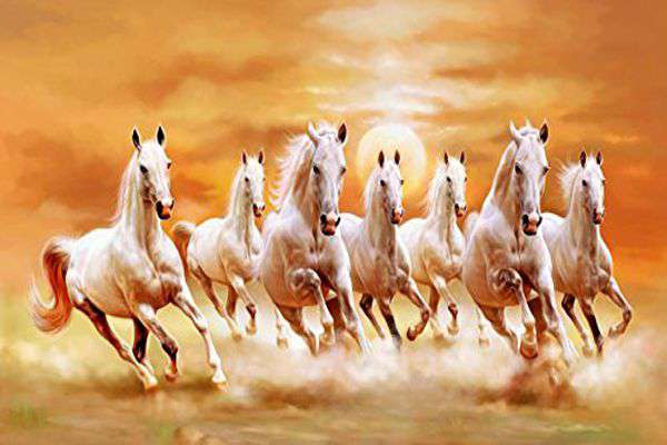 600x400 Read Seven Running Horses Painting Is Beneficial In Attaining - Running Horse Painting