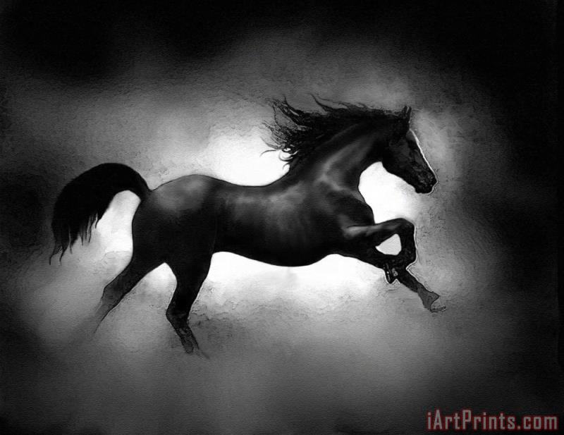 800x617 Robert Foster Running Horse Painting - Running Horse Painting