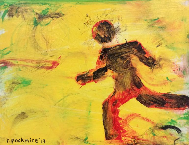 770x589 Saatchi Art Running Man 3 Painting By Robert Pockmire - Running Man Painting