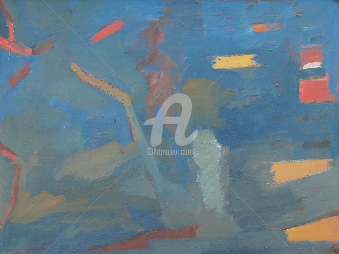 1167x874 Man (Igilik Kulbayev) - Running Man Painting