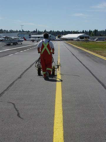 360x480 Leading Edge Line Marking - Runway Painting