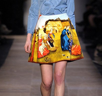 409x384 New Arrival 2015 Spring Paris Fashion Runway Van Gogh Oil Painting - Runway Painting