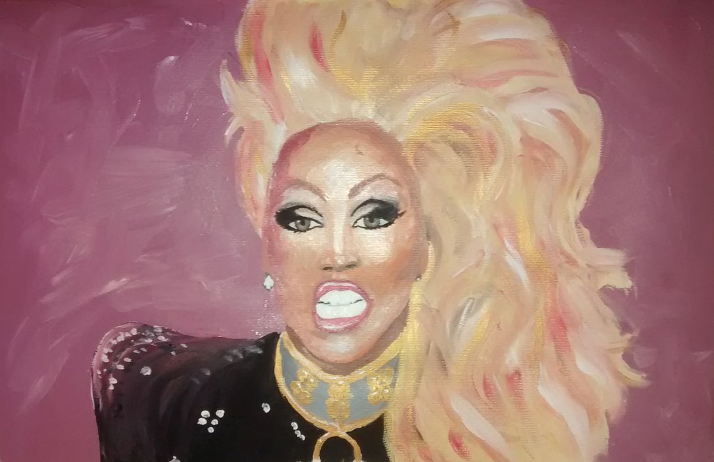 1024x662 Rupaul By Theliseth - Rupaul Painting
