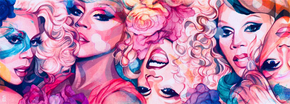 1200x433 Sarah Gonzales On Twitter If You Can'T Love Yourself, How - Rupaul Painting