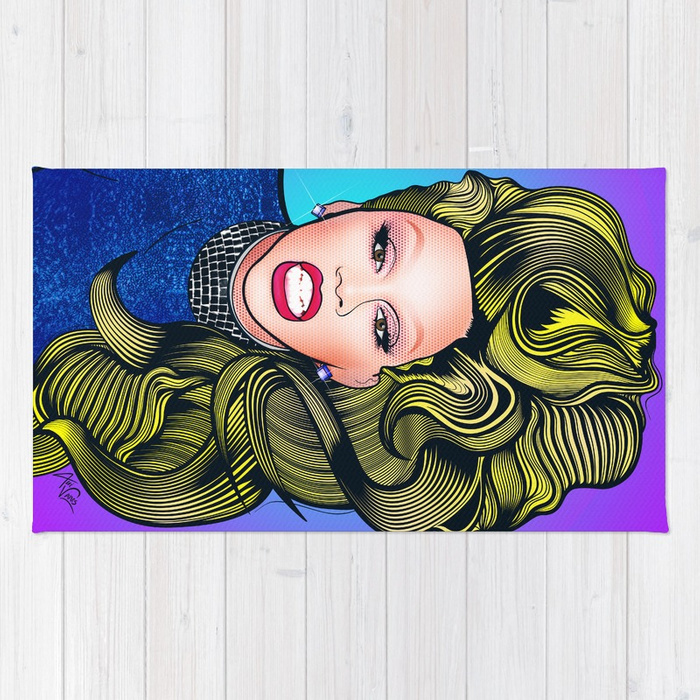 700x700 Rupaul Rug By Allivanes Society6 - Rupaul Painting