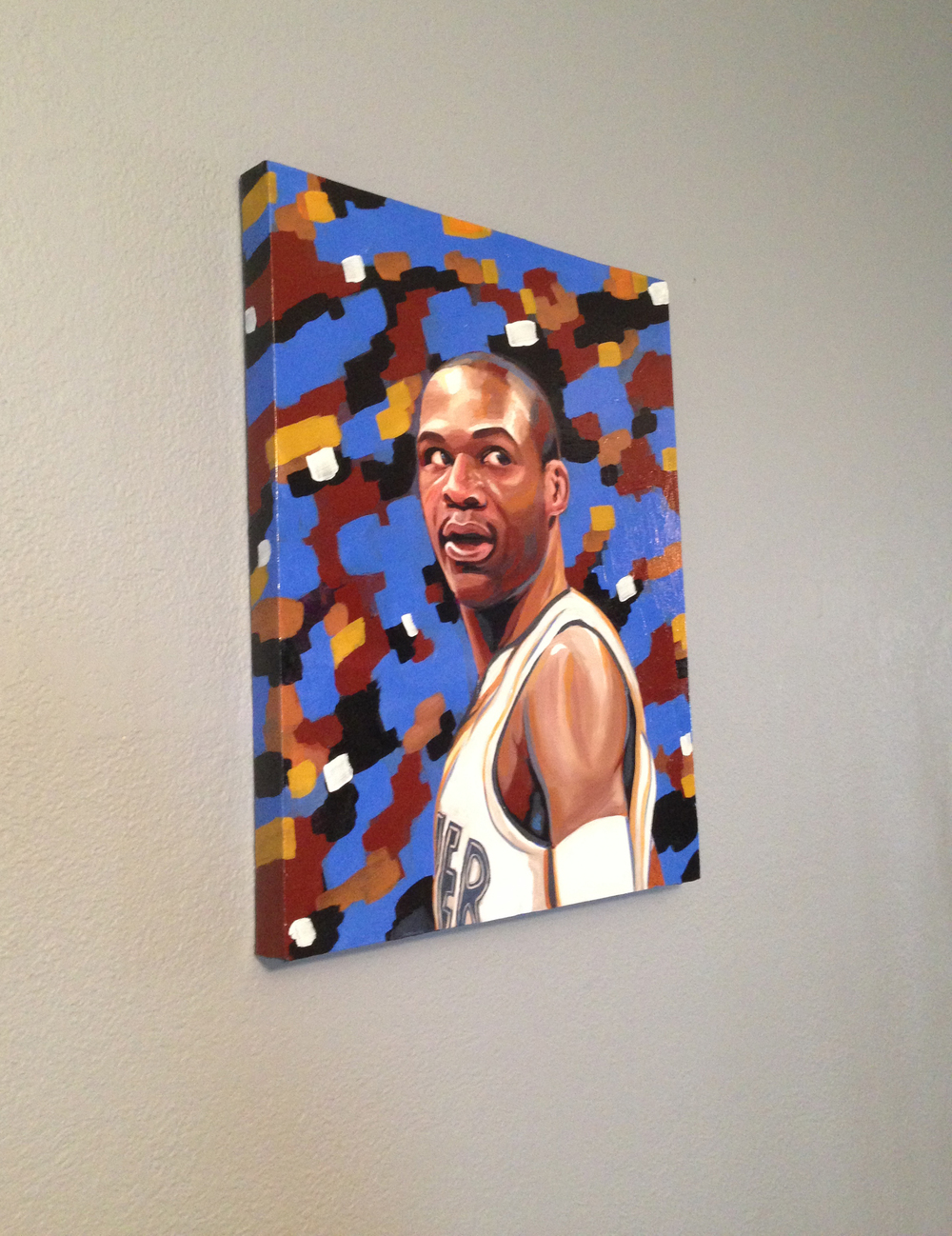 1000x1298 Painting Chris Castor - Russell Westbrook Painting