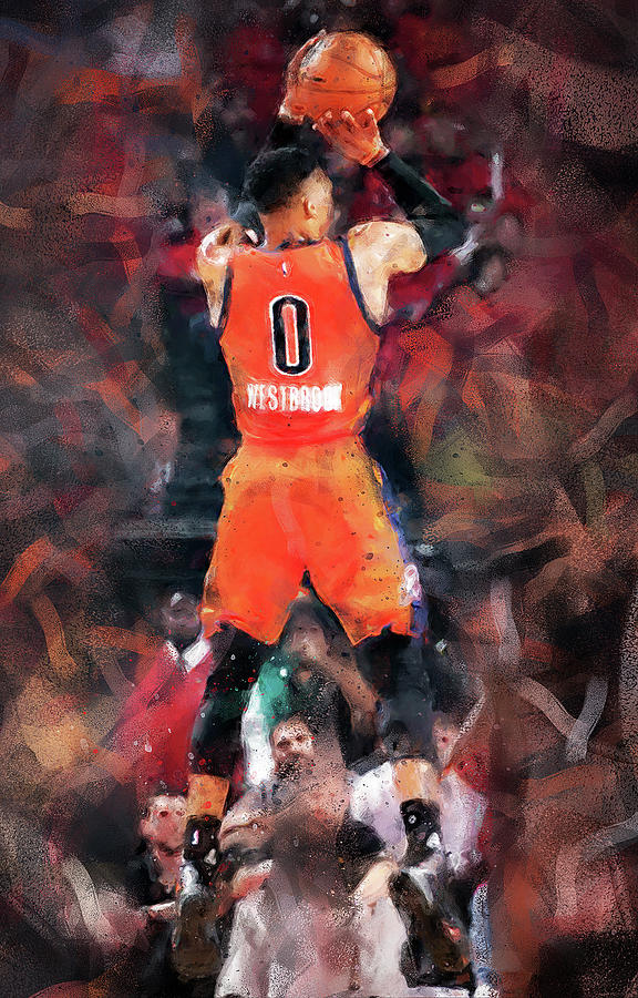 576x900 Russell Westbrook - Russell Westbrook Painting