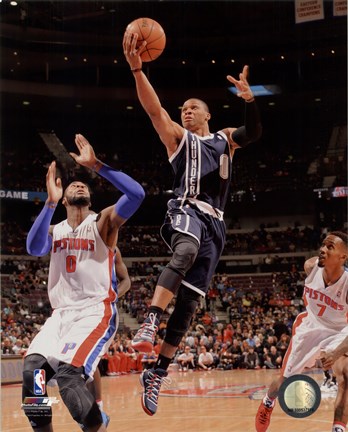 348x432 Russell Westbrook 2013 14 Action Fine Art Print By Unknown - Russell Westbrook Painting