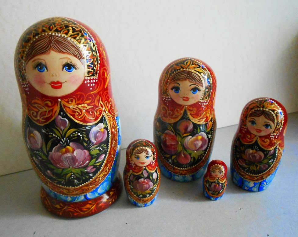 977x776 Original Paintings For Interior, Exclusive Digital Print Russian - Russian Doll Painting