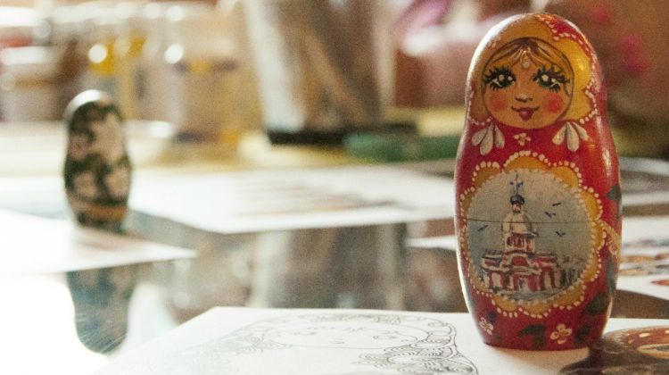 750x420 Private Matryoshka Doll Painting Class In St. Petersburg By - Russian Doll Painting