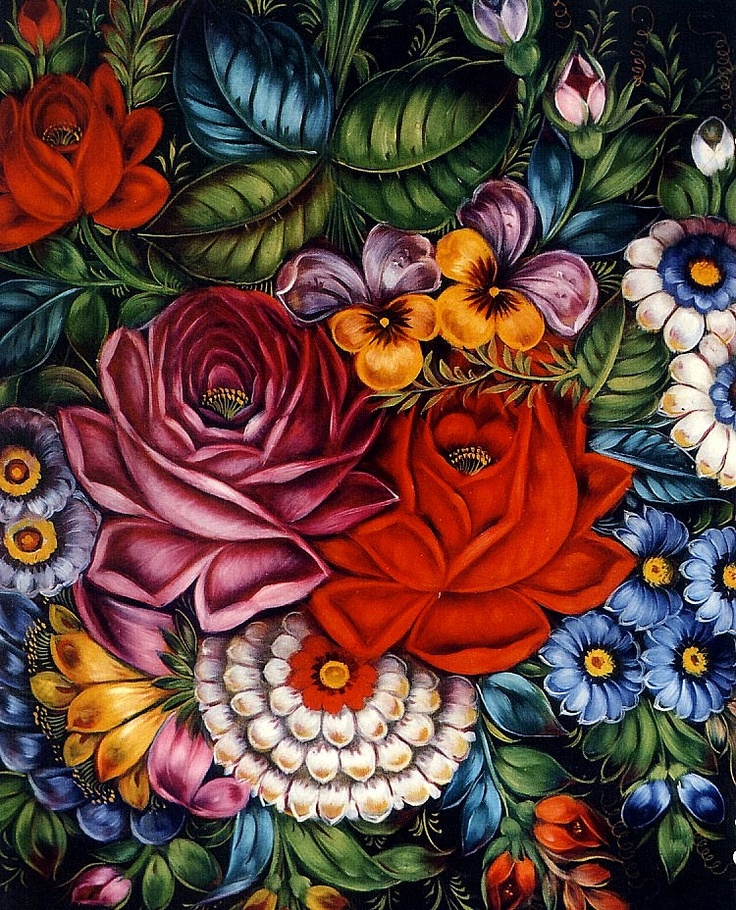 736x910 The 112 Best Russian Folk Art Images On Russian Folk - Russian Folk Art Painting