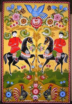 236x340 Khokhloma Hohloma Russian Folk Art Poster Russian - Russian Folk Painting