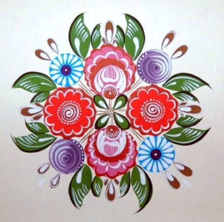 440x435 The 183 Best Russian Folk Art Images On Russian Folk - Russian Folk Painting