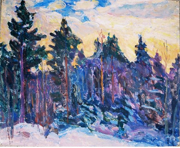 600x493 Russian Impressionist Painting Winter Joy - Russian Impressionist Painting