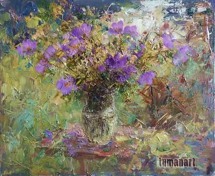 700x572 Tuman Zhumabaev, 1962 ~ Impressionist Painter - Russian Impressionist Painting