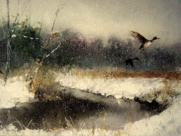 638x479 Winter Russian Landscape Paintings (Catherine) - Russian Landscape Painting