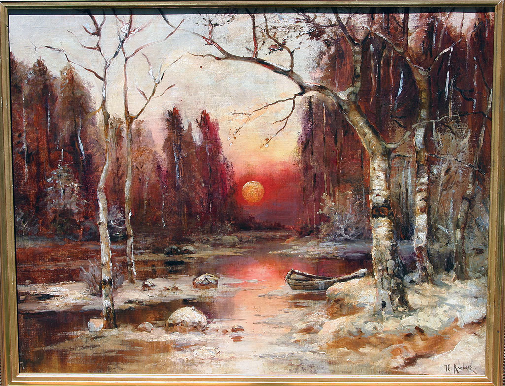 1025x784 Russian Painting Oil On Canvas By Klever - Russian Painting