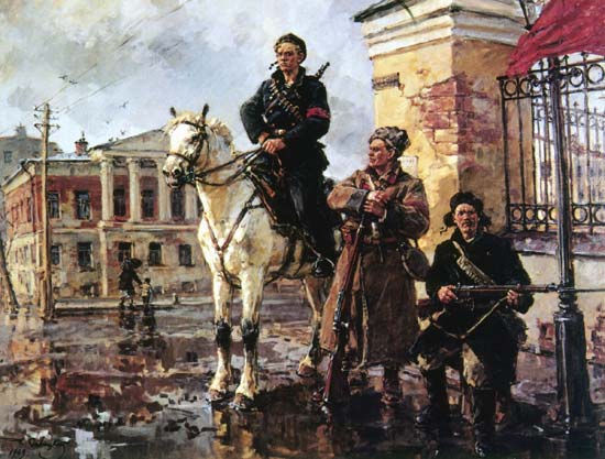 550x417 Russia - Russian Revolution Painting