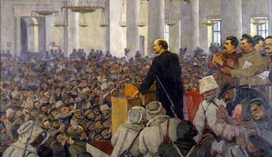 880x507 The Revolution Of 1917 Investig'Action - Russian Revolution Painting