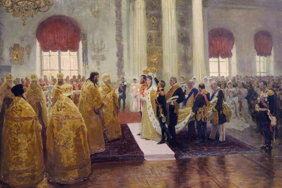 900x600 Filewedding Of Nicholas Ii And Alexandra Feodorovna By Ilja Repin - Russian Wedding Painting
