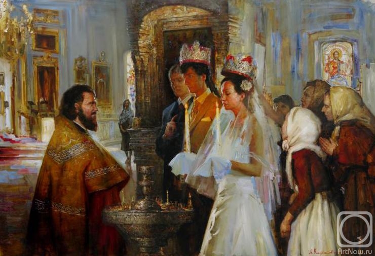 740x505 Painting Wedding In Orthodox Buy On Artnow.ru - Russian Wedding Painting