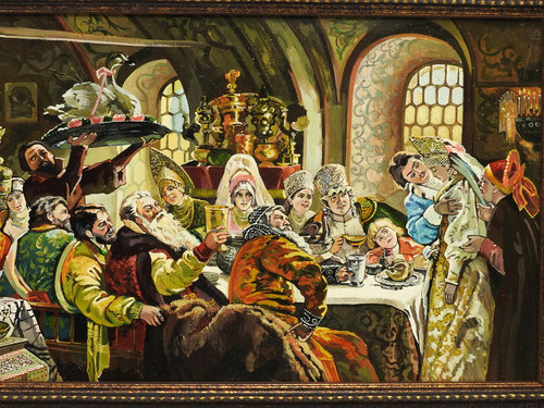 500x375 Russian Masterpiece Replica Paintings - Russian Wedding Painting