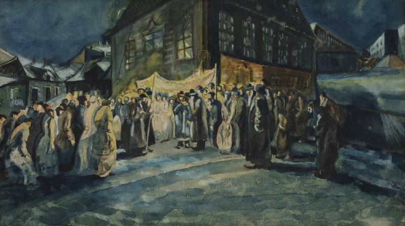 800x447 Russian Wedding' By Wolf Kibel Sahra - Russian Wedding Painting