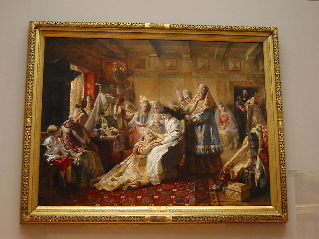 1024x768 The Russian Bride's Attire This Is One Of My Favorite - Russian Wedding Painting