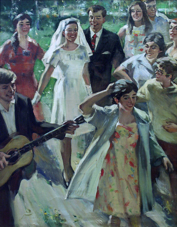 600x771 Traditional Old Russian Wedding Manners, Customs And Traditions - Russian Wedding Painting