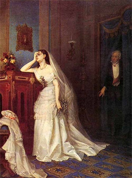 500x676 After The Wedding Ceremony - Russian Wedding Painting