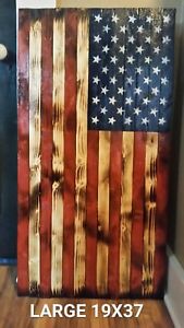 169x300 Wood American Flag Ebay - Rustic American Flag Painting