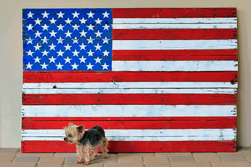 512x341 Diy Reclaimed Wood American Flag - Rustic American Flag Painting