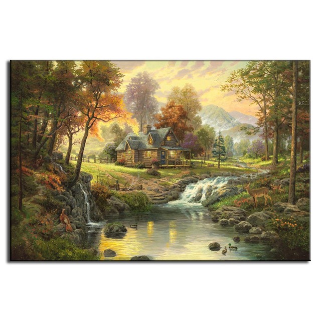 Rustic Painting at PaintingValley.com | Explore collection of Rustic ...