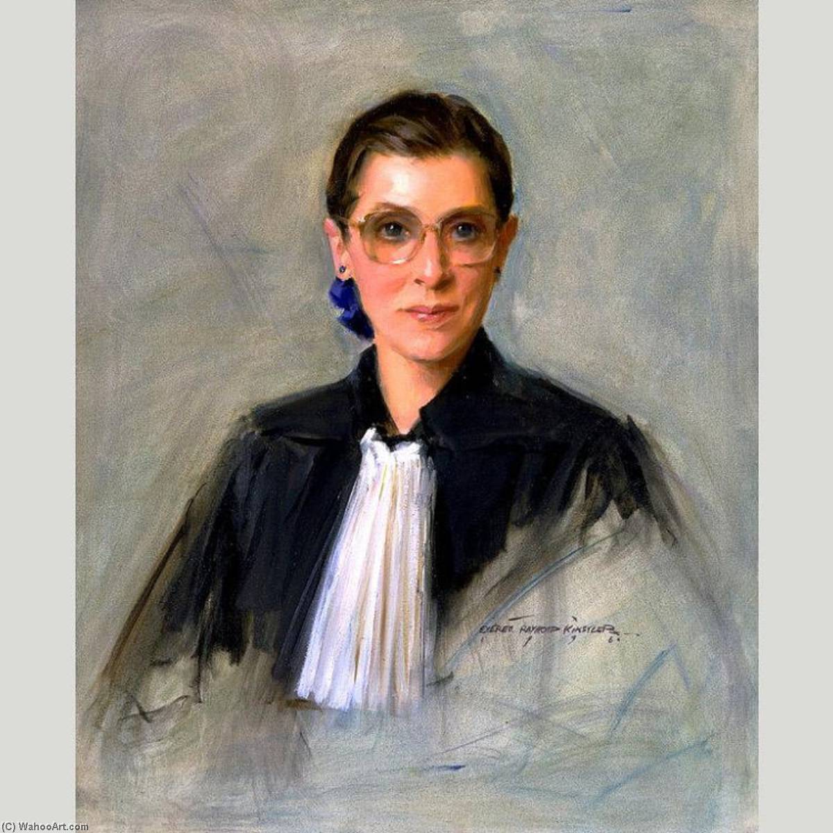 1200x1200 Ruth Bader Ginsburg, Oil On Canvas By Everett Raymond Kinstler - Ruth Bader Ginsburg Painting