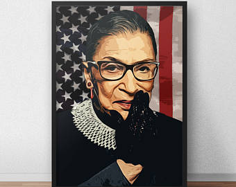 340x270 Ruth Bader Ginsburg Card Congrats - Ruth Bader Ginsburg Painting