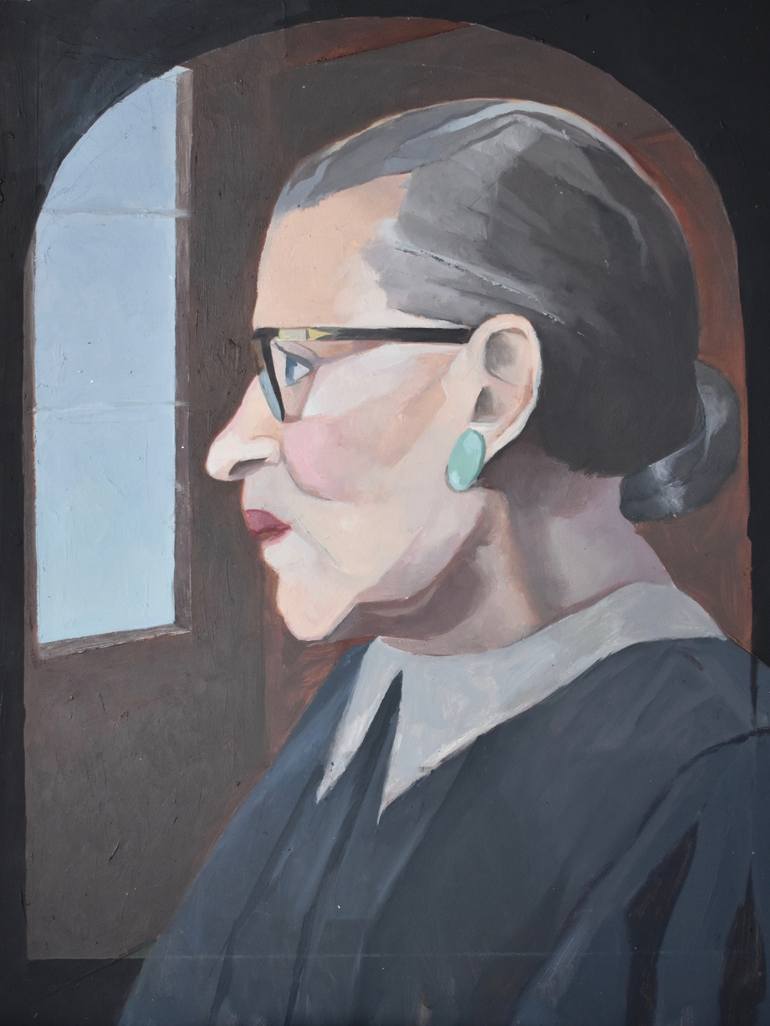 770x1026 Saatchi Art Notorious A Tribute To Justice Ruth Bader Ginsburg - Ruth Bader Ginsburg Painting