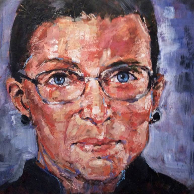 770x770 Saatchi Art Ruth Bader Ginsburg, A Woman Who Changed The World - Ruth Bader Ginsburg Painting
