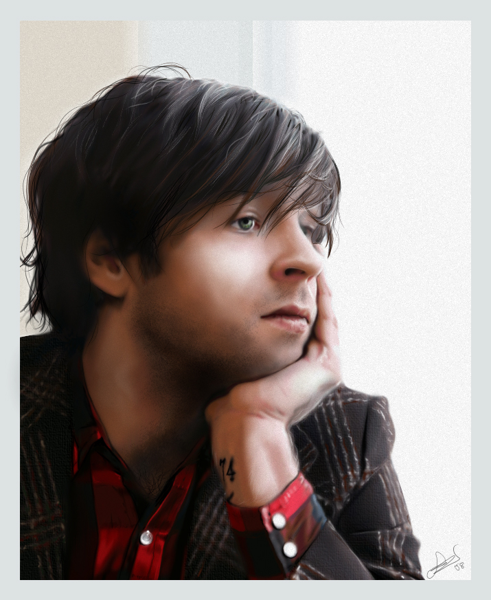 715x873 Ryan Adams Digital Painting By Thesoulcanwait - Ryan Adams Painting