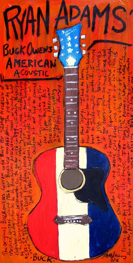457x900 Ryan Adams Buck Owens American Acoustic Karl Haglund.jpg - Ryan Adams Painting