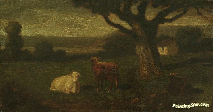 750x394 Pastoral Landscape Artwork By Albert Pinkham Ryder Oil Painting - Ryder Painting
