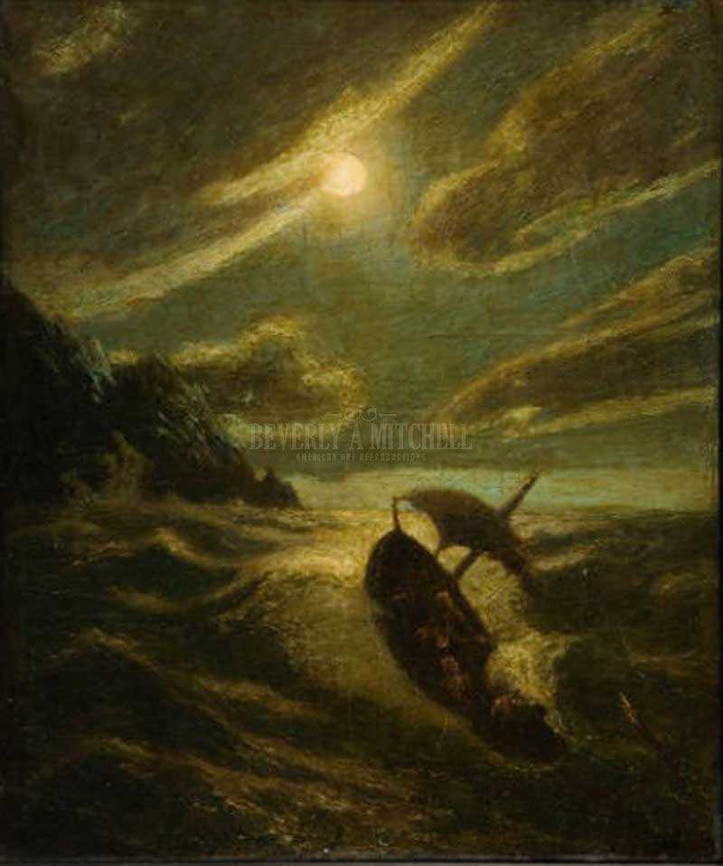 800x958 Sea Tragedy By Albert Pinkham Ryder Oil On Canvas Reproduction - Ryder Painting Of The Sea