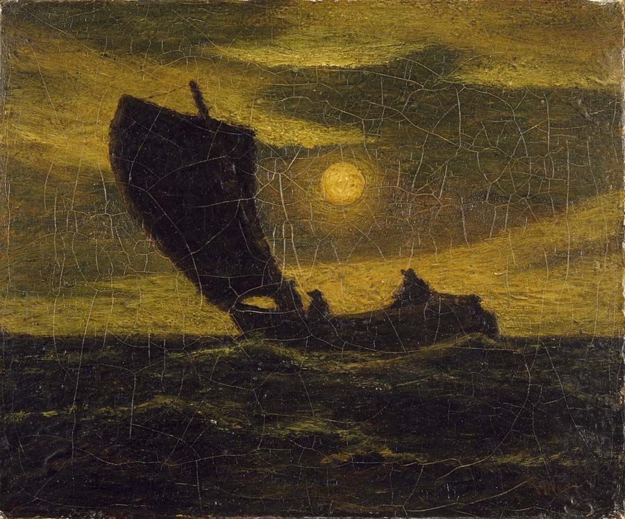 900x747 Toilers Of The Sea, Albert Pinkham Ryder, Ca. Oil - Ryder Painting Of The Sea