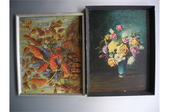 540x360 Pair Of Framed, Signed, 20th Century, Oil On Board, To Include One - S Barton Oil Painting