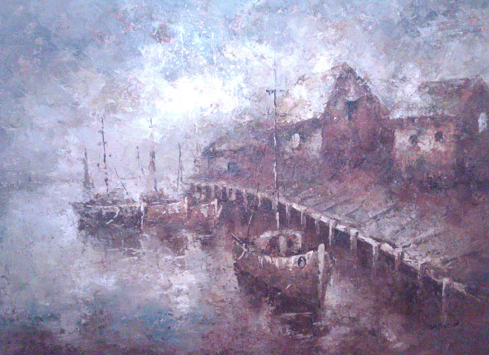 689x500 Edward Barton Art For Sale - S Barton Oil Painting