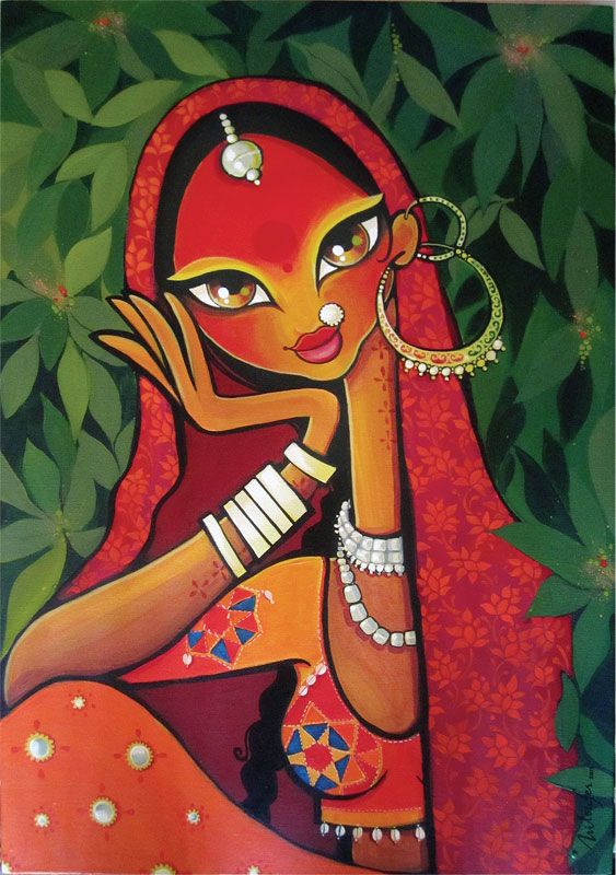 563x800 Niloufer Wadia. Indian Art Painting Indian Art - S Garcia Indian Painting