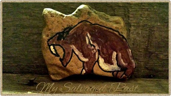 570x321 Sabertooth Tiger Pleistocene Period Cave Painting Hand Painted - Saber Tooth Tiger Cave Painting