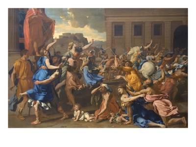 400x300 Abduction Of The Sabine Women Art Print By Nicolas Poussin - Sabine Women Painting